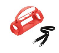 JOYSOG Custodia in silicone per Charge 5, custodia protettiva da viaggio con tracolla, per altoparlante Bluetooth JBL Charge 5 Wi-Fi/Charge 5 (rosso)