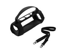 JOYSOG Custodia in silicone per Charge 5, custodia protettiva portatile da viaggio con tracolla, per altoparlante Bluetooth JBL Charge 5 Wi-Fi/Charge 5 (nero)