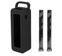 JOYSOG Custodia protettiva in silicone per Anker Prime 27.650 mAh, custodia protettiva per caricabatterie portatile con manico e cinturino di fissaggio (nero)