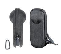 JOYSOG Mini custodia per fotocamera Insta360 X5, custodia rigida da viaggio protettiva con moschettone e fondo aperto, Nero, Custodia