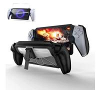 JOYSOG PS Portal Case, custodia protettiva con supporto per Playstation Portal Remote Player custodia e protezione schermo portatile (custodia + pellicola protettiva per lo schermo e nero)