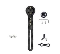 JOYSOG Supporto per computer da bici Bryton Rider, in fibra di carbonio GPS, contachilometri, supporto di estensione per Bryton Rider 10 20 310 330 405 420 530 860 (nero opaco)