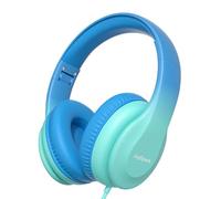 JoySpark Cuffie per bambini, cuffie sovrauricolari con cavo per bambini, limitatore di volume 85 dB, cuffie stereo pieghevoli per bambini, jack da 3,5 mm, per intrattenimento scolastico (blu sfumato)