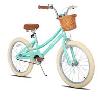 JOYSTAR 20 pollici bicicletta per bambini con ruota di allenamento e cestini, bicicletta per bambini per 6-9 anni ragazze, verde…