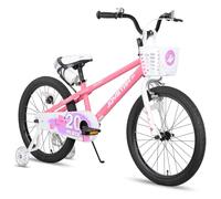 JOYSTAR Pluto, bicicletta per bambini da 12 pollici per bambini e bambine dai 2 ai 4 anni. Bicicletta per bambini da 12 pollici con rotelle e cestino. Rosa