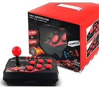 Joystick Arcade Fight Stick USB per PC Computer, per Android TV, per Ps3, per Switch, Controller con 6 Tasti Fuoco Gamepad Universale Compatibile per MAME, Neo Geo, EMUELEC