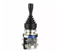 Joystick Controller Interruttore 2 Vie 2NO Momentaneo 30mm Montaggio a Pannello per HKA1-41Z02 150V 250V 600V Interruttore di Controllo Industriale Nero METALLI Plastica