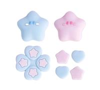 Joystick Covers, Thumbstick Grip Caps, Silicone Button Stickers, Yellow, Blue, Comfortable Design, Game Handle Protection, for Kids, Adults, Travel, Indoor, Bedroom, Home Use