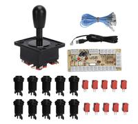 Joystick da gioco per PC, ideale per progetti arcade fai-da-te, con funzionalità a 4 e 8 direzioni, resistente alle alte temperature, pulsanti