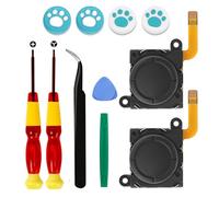 Joystick di ricambio effetto Hall per Nintendo Switch/Switch OLED Model/Switch Lite Joy-Con Controller, Thumb Stick Analogico Drift Repair Kit Y1.5 / + 1.5 cacciavite/Pry Fix Tools
