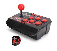 Joystick Fight Stick Cablato, Joystick, Giochi Joystick Fighting Joystick con Porta USB Metallo 6 Pulsanti Rotondi di Controllo per Switch PC Accessori PS3
