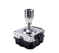 Joystick Industriale, Maniglia a bilanciere Hall con smorzamento 'attrito a due assi + 1 pulsante da 80A, asta di spinta, maniglia a for motoscafo(5V output 0-5V)
