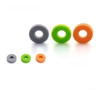 Joystick Shock Rings 6 per confezione di anelli ammortizzanti in schiuma per PS5 per Xbox Switch Pro - Buffer da gioco morbidi anti per supporto alla deriva grigio arancione verde 2 x 2 x 1 cm