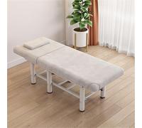 Joytar Lettino da massaggio professionale, lettino da estetica fisso ad alta resistenza con poggiatesta rimovibile, recupero medico, lettino per fisioterapia con schienale(A)