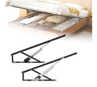Joytar Meccanismo elettrico intelligente per il sollevamento del letto, sistema di sollevamento per letto in acciaio resistente con telecomando, capacità di carico 1322 libbre.(Black,43.3in)