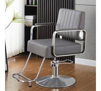 Joytar Poltrona da barbiere per parrucchiere, poltrona da barbiere girevole a 360°, attrezzatura per parrucchieri, centri estetici e tatuaggi(B,Round base)