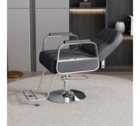 Joytar Poltrona da salone, poltrona reclinabile per stilisti, schienale inclinabile di 160°, comodi cuscini spessi, attrezzatura per parrucchiere, shampoo e spa(Black,A)