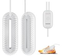 Joytential Asciugascarpe Elettrico Asciuga Scarponi da Sci, Asciuga Scarpe per Asciugare Le Scarpe Sudate ed Eliminare i Cattivi Odori, 3/6/9 Ore Timer Spegnimento Auto (Spina EU)