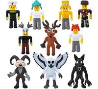 JOYTIX 99 Notti Set di 10 Action Figure Anime: 7-9,5 cm Figure di Bosco Notturno (Cervo, Civetta, Ariete, Mostro) - Collezione per Fans, Decorazione & Regalo