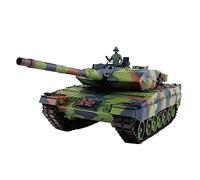 Joytopiaminds 1/16 Scala RC Serbatoio Militare per Adulti, 2.4G German Leopard 2A6 RC Tank con fumo, effetti sonori e di tiro per gli appassionati - Edizione Base