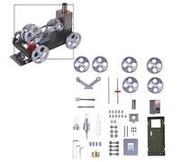 Joytopiaminds Kit di modellini di motore Stirling, modello auto motore Stirling autoassemblabile ad alcol per esposizione di esperimenti di scienze fisiche