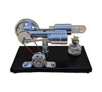 Joytopiaminds Kit modello motore Stirling, generatore di motori gamma Stirling con illuminazione a LED e contagocce alcol per display esperimenti di scienze fisiche