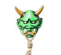 Joytopiaminds Maschera giapponese Hannya, maschera dipinta a mano in resina rossa per cosplay, Halloween e temi anime
