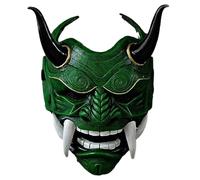 Joytopiaminds Maschera giapponese Hannya, maschera dipinta a mano in resina rossa per cosplay, Halloween e temi anime