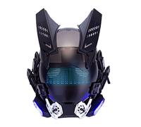Joytopiaminds Maschera tattica punk futuristica gotica cyber con luci LED, maschera tecnica per Halloween, cosplay e feste