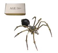Joytopiaminds Puzzle 3D in metallo per adulti, 90 pezzi, kit di modelli meccanici Steampunk a ragno dal ventre rotondo, ornamento creativo da scrivania per casa e ufficio