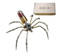 Joytopiaminds Puzzle 3D in metallo per adulti, 90 pezzi, kit di modellini a ragno Steampunk, ornamento creativo da scrivania per casa e ufficio
