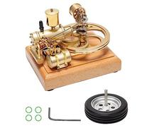 Joytopiaminds Retrol, kit per modellini di motore a vapore, 1,9 cc, monocilindrico orizzontale, quattro tempi, tre ruote con volano, modello meccanico da collezione per appassionati