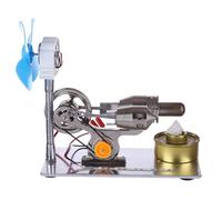 Joytopiaminds Stirling Engine Model Kit, γ-Type Stirling Engine con LED & Fan per esposizione di esperimenti di scienze fisiche