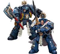 JOYTOY 1/18 Action Figure Warhammer 40.000 Ultramarines Librarian in Terminator Armour e Ultramarines Terminator Capitano Severus Agemman Set di 2 figure Pre-Ordine Modello mobile da collezione