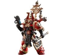 JOYTOY 1/18 Statuetta giocattolo Warhammer 40,000, World Eaters Khorne Berzerker with Berzerker lcon, 13cm Figura da collezione,15 anni e più, La scelta perfetta per fan e collezionisti