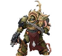 JOYTOY Death Guard Blightlord Terminator 3 Warhammer 40K 1/18 Action Figure Death Guard Blightlord Terminator 3 con Combi-Bolter e Lama Bubotica Modello da collezione 5.5Inch Pre-ordine a novembre.