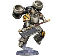 JOYTOY Iron Warriors Warhammer 40K 1/18 Action Figure Iron Warriors MkII Assault Legionary 2 con pistola Bolt e ascia a catena pesante 11,2 cm Artefatti modello da collezione