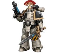 JOYTOY Iron Warriors Warhammer 40K 1/18 Action Figure Iron Warriors Mkll Sergente Tattico con Spada Potere, Pistola Bullone e Pistola al Plasma 11,2 cm Artefatti Modello da Collezione