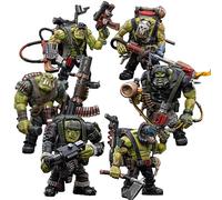 JOYTOY Ork Kommandos Warhammer 40K 1/18 Action Figure Ork Kommandos 6PCS Modello da collezione 4,3 pollici Regali di compleanno Warhammer Serie Modello
