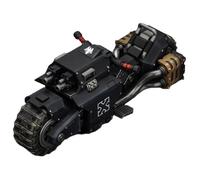 JOYTOY Raven Guard Warhammer 40k 1/18 Action Figure Raven Guard Raider-Pattern Combat Bike con fucili a bullone gemellato regali da collezione, giocattoli per bambini dai 15 anni in su e adulti