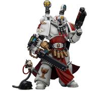 JOYTOY Sanguinary Priest Warhammer 40K 1/18 Action Figure Blood Angels Sanguinary Priest con Heavy Bolt Pistola spada catena e narthecium Modello da collezione 4,8 pollici Regali di compleanno