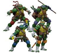 JOYTOY TMNT 4PCS 1/18 TMNT-Action Figure, Removable Weapons Character Figure, Posable Joints, 4,17-Inch Collectible Model, Birthday Gift