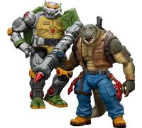 JOYTOY TMNT Metalhead Leatherhead 2 pezzi 1/18 TMNT-Metalhead Leatherhead Action Figure, Removable Weapons Character Figure, Posable Joints, 5,5-Inch Collectible Model, Birthday Gift