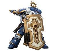 JOYTOY Torvald Warhammer 40K 1/18 Action Figure Ultramarines Torvald con Power Sword Stormshield e Bolt Pistol 12,2 cm Modello da collezione