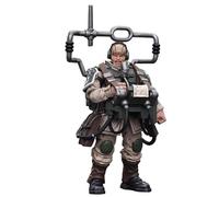 JOYTOY Warhammer 40.000 1/18 Astra Militarum Cadian Command Squad Veteran con Master Vox 4,2 pollici da collezione Action Figure Kit