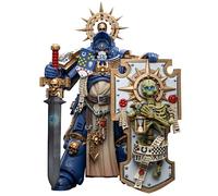 JoyToy Warhammer 40.000 Action Figure 1/18 Ultramarines Primaris Captain con scudo reliquia e Power Sword Collection Figure modellini (12,4 cm)