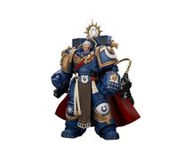 JOYTOY Warhammer 40.000 - Action figure da collezione Ultramarines Marneus Calgar, con armatura MkX Gravis e guanti dell'Ultramar, 13,5 cm