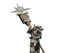JOYTOY Warhammer 40,000 Warhammer The Horus Heresy 1/18 Action Figure Iron Warriors Command Squad Chosen with Legion Standard Collection Model Regalo di compleanno 15 Age+