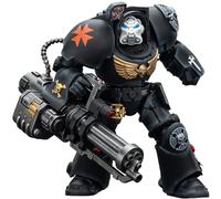 JOYTOY Warhammer 40 K Black Templars Terminator 3 with Power Fist and Assault Cannon 1/18 Action Figure, collezionare e mostrare modello