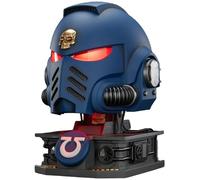 JOYTOY Warhammer 40k 1/1 Action Figure Ultramarines Captain MkX Casco e espositore replica (scala 1:1) Casco indossabile MkX 43,9 cm, regali da collezione, giocattoli per bambini dai 15 anni in su e